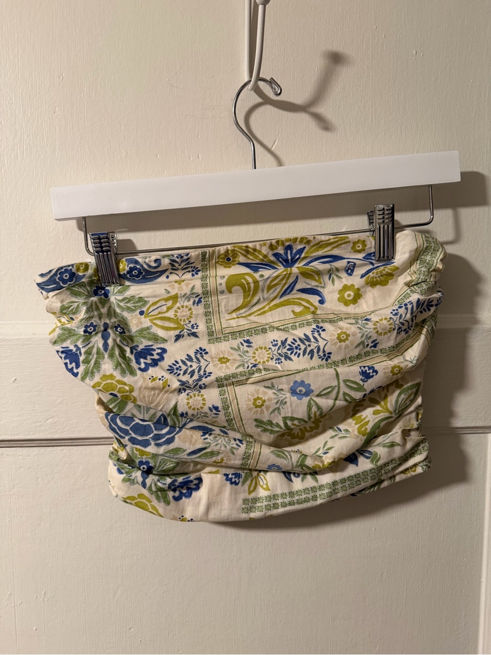 NWOT Band of the Free Floral Smocked Tube Top 100% Cotton Small Cottage Boho